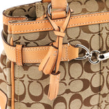 F08K06 Beige Tan Signature Hamptons Tote Bag