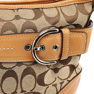 F07077 Beige Signature Soho 2-Way Bag