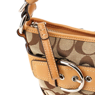 F07077 Beige Signature Soho 2-Way Bag