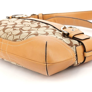 F07077 Beige Signature Soho 2-Way Bag