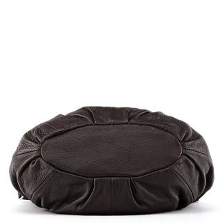 Dark Brown Leather Pillow 2-Way Bag