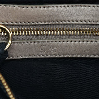 Black Leather Bay Tote Bag