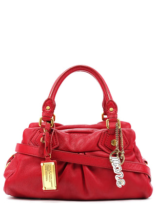 Red Leather Classic Q Baby Groovee 2-Way Bag