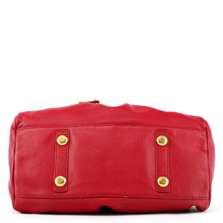 Red Leather Classic Q Baby Groovee 2-Way Bag