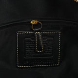 11626 Black Signature Canvas Turnlock Tote Bag