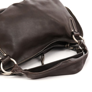 Dark Brown Leather Bittersweet Shoulder Bag