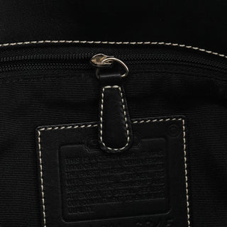 6845 Grey Black Signature Hobo Shoulder Bag