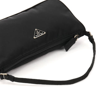 2000 Black Tessuto Nylon Mini Hobo Shoulder Bag