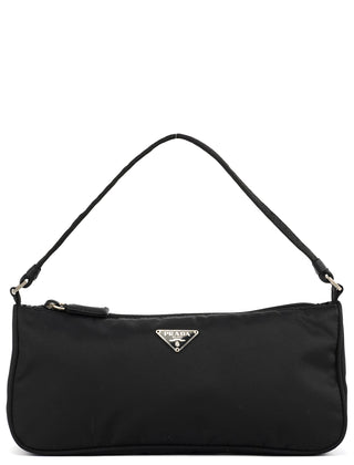 2000 Black Tessuto Nylon Mini Hobo Shoulder Bag