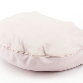 Light Pink Leather Buckle Hobo Bag