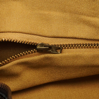 Beige Brown Macadam Canvas Mini Boston Bag