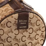 Beige Brown Macadam Canvas Mini Boston Bag