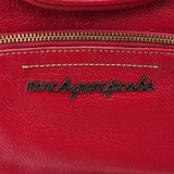 Pink Leather Multi-Pocket Tote Bag