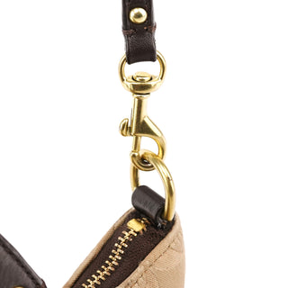 Beige Brown Signature Canvas Soho 2-Way Bag