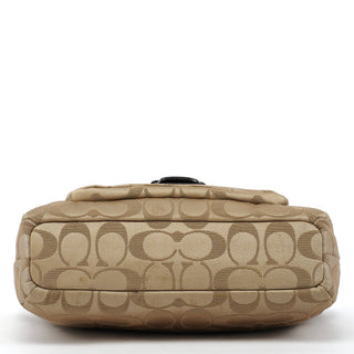 Beige Brown Signature Canvas Soho 2-Way Bag