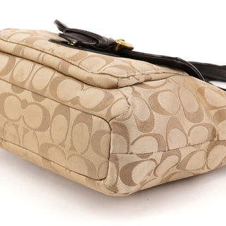 Beige Brown Signature Canvas Soho 2-Way Bag