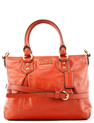 F20342 Red Leather Ashley 2-Way Bag