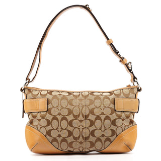 F07077 Beige Tan Signature Soho 2-Way Shoulder Bag