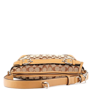 F07077 Beige Tan Signature Soho 2-Way Shoulder Bag