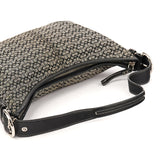 6026 Grey Black Signature Soho Shoulder Bag