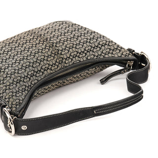 6026 Grey Black Signature Soho Shoulder Bag