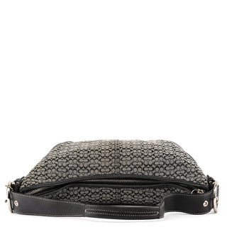 6026 Grey Black Signature Soho Shoulder Bag