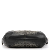 6026 Grey Black Signature Soho Shoulder Bag