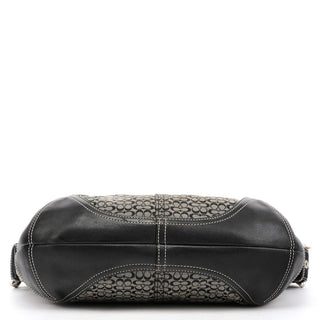6026 Grey Black Signature Soho Shoulder Bag