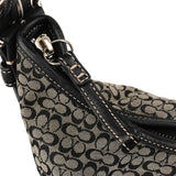 6026 Grey Black Signature Soho Shoulder Bag