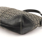 6026 Grey Black Signature Soho Shoulder Bag