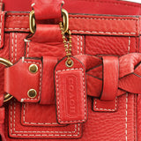 10530 Pink Pebbled Leather Hamptons Tote Bag