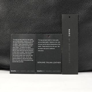 Black Leather Classic Q Fran 2-Way Bag