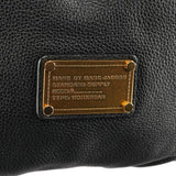 Black Leather Classic Q Fran 2-Way Bag