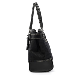 10247 Black Signature Hamptons Tote Bag