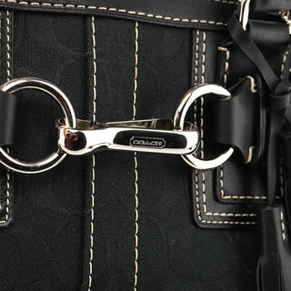 10247 Black Signature Hamptons Tote Bag