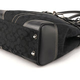 10247 Black Signature Hamptons Tote Bag