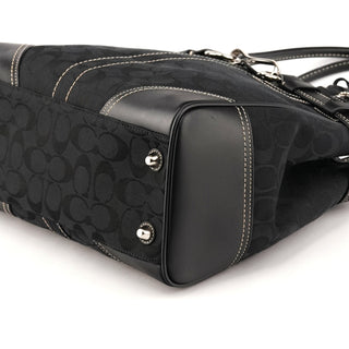 10247 Black Signature Hamptons Tote Bag