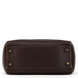 10214 Brown Pebbled Leather Hamptons Tote Bag