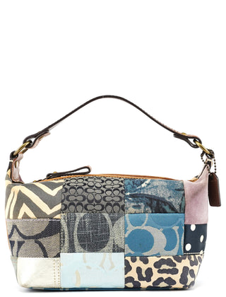 F40530 Multicolor Signature Patchwork Shoulder Bag