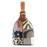 F40530 Multicolor Signature Patchwork Shoulder Bag