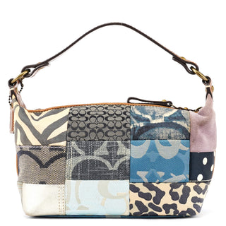 F40530 Multicolor Signature Patchwork Shoulder Bag