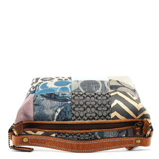 F40530 Multicolor Signature Patchwork Shoulder Bag
