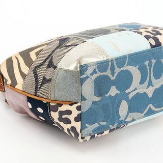 F40530 Multicolor Signature Patchwork Shoulder Bag