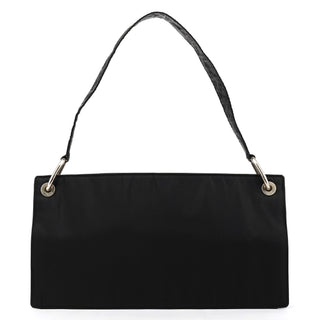 B6781 Black Tessuto Metallo Nylon Shoulder Bag