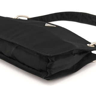 B6781 Black Tessuto Metallo Nylon Shoulder Bag