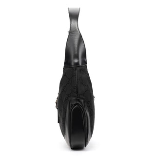 001 3306 Black GG Canvas Jackie Shoulder Bag