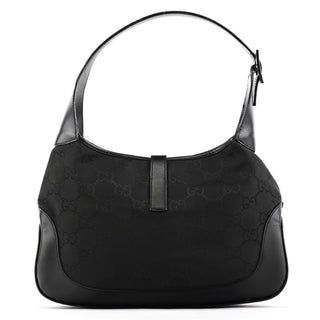 001 3306 Black GG Canvas Jackie Shoulder Bag