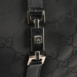 001 3306 Black GG Canvas Jackie Shoulder Bag