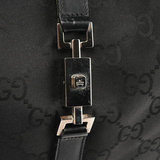 001 3306 Black GG Canvas Jackie Shoulder Bag