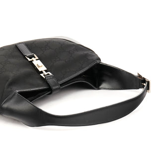 001 3306 Black GG Canvas Jackie Shoulder Bag